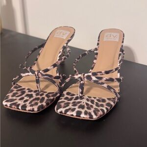 DV by Dolce Vita Cheetah Animal Print Strappy Heels